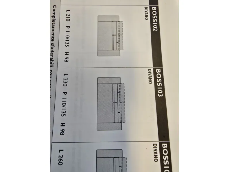 Divano Lineare Boss Samoa in Offerta Outlet a 1850 Euro