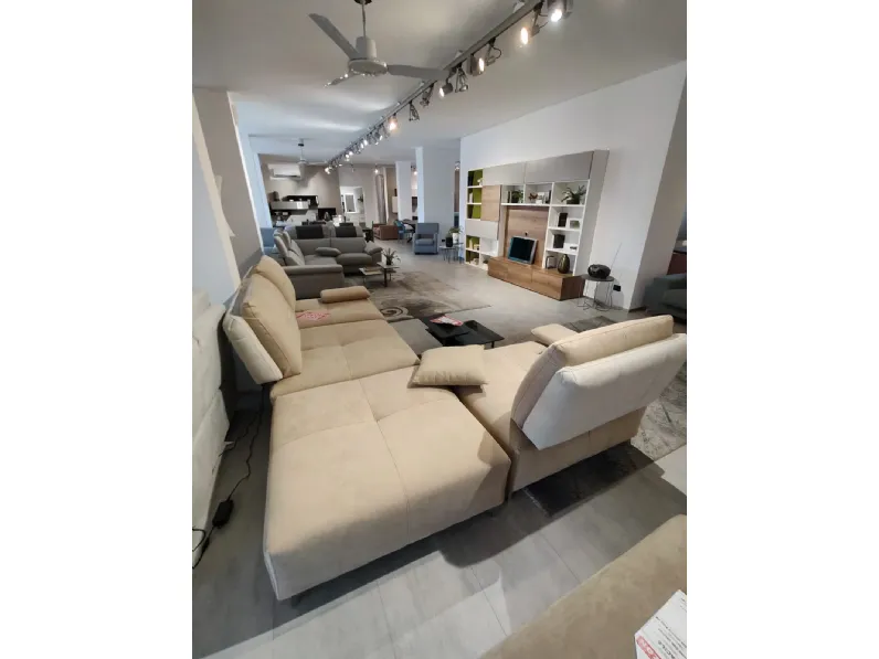 Divano componibile modello clan microfibra in poliuretano  Artigianale in Offerta Outlet