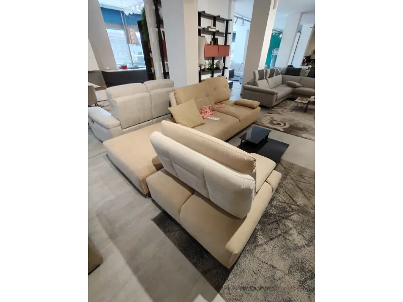 Divano componibile modello clan microfibra in poliuretano  Artigianale in Offerta Outlet