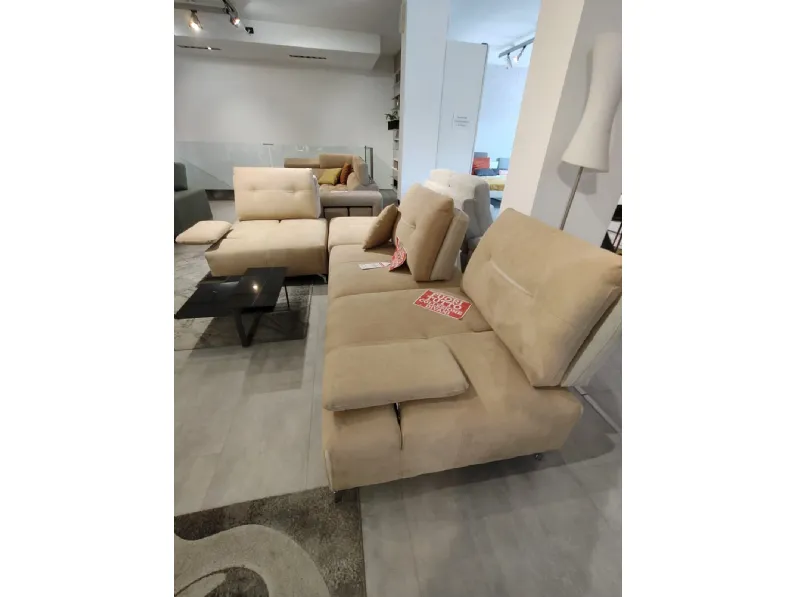 Divano componibile modello clan microfibra in poliuretano  Artigianale in Offerta Outlet