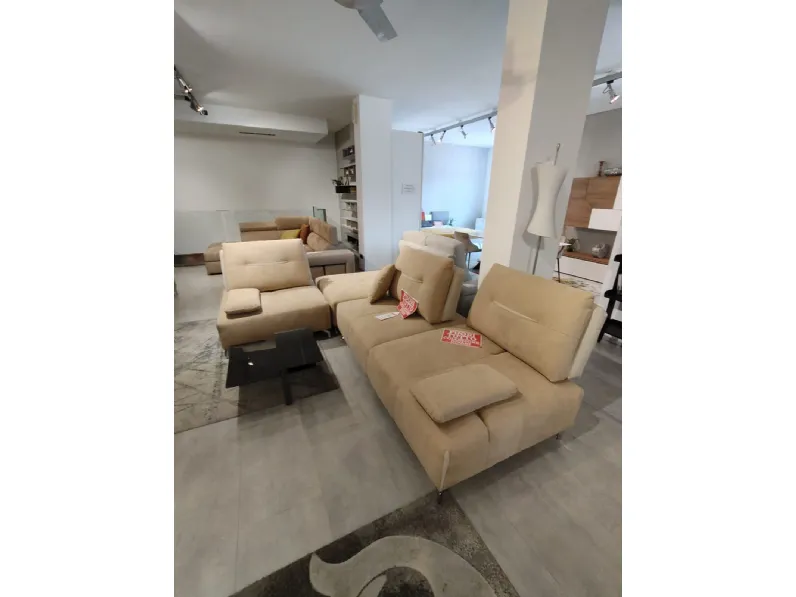 Divano componibile modello clan microfibra in poliuretano  Artigianale in Offerta Outlet
