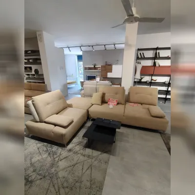 Divano componibile modello clan microfibra in poliuretano  Artigianale in Offerta Outlet
