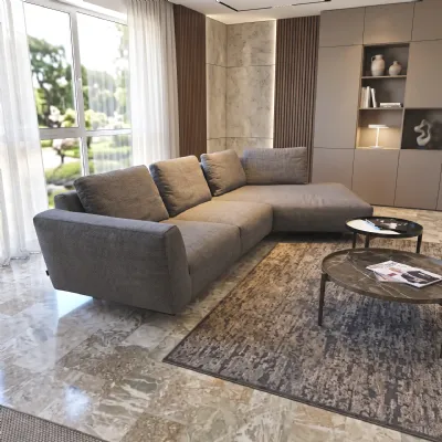 Divano con chaise longue atlantis Ditre italia a PREZZO OUTLET scontato del 46%