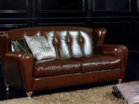 Divano Lineare Divano in pelle diversi colori  london Md work in Offerta Outlet a 3990 Euro
