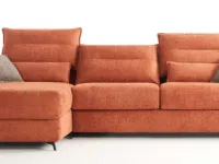 Divano moderno tessuto Divano letto palermo con penisola di Hopplà con sconto del - 40%
