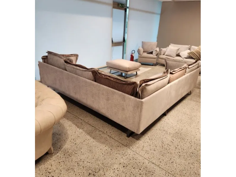 Divano in Tessuto stile design modello Divano luxury velluto e piuma  scontato - 45%