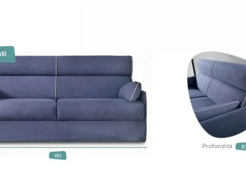 Divano Freddy di Collezione esclusiva in stile moderno a prezzo scontato