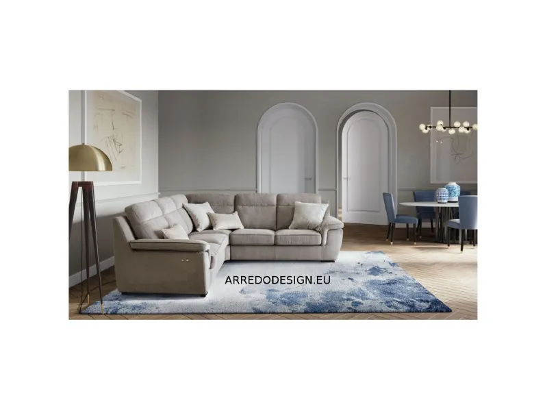 Divano Angolare modello Hollis di Le comfort con forte sconto