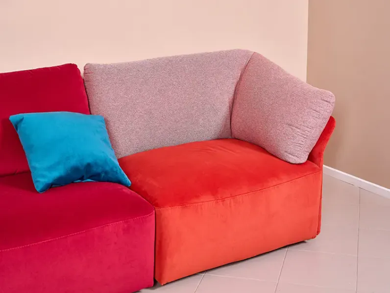 Divano in Tessuto stile design modello Ibis_2 art. 1156_2 scontato - 60%
