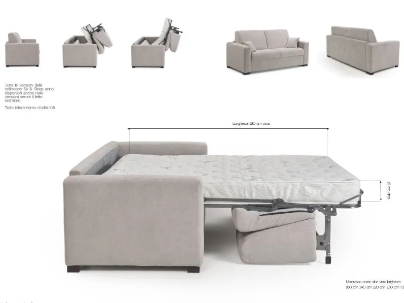 Divano in Tessuto stile design modello Alfa scontato - 36%