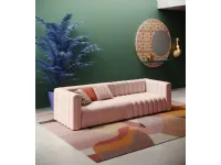 Divano Luxury sofa scamosciato tessuto in poliuretano  Md work a prezzo scontato