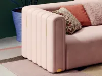 Divano Luxury sofa scamosciato tessuto in poliuretano  Md work a prezzo scontato