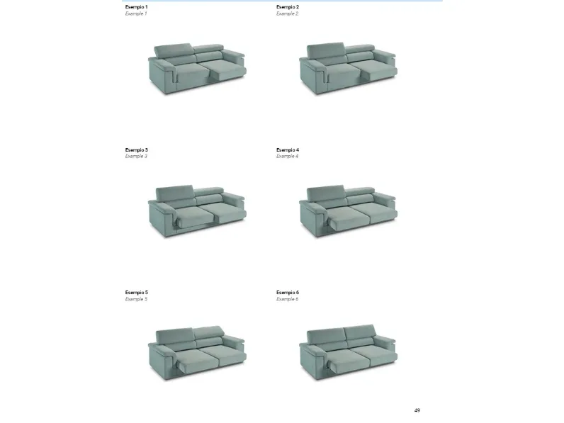 Divano Lineare Kay 221 x 139 Excò in Offerta Outlet a 1880 Euro
