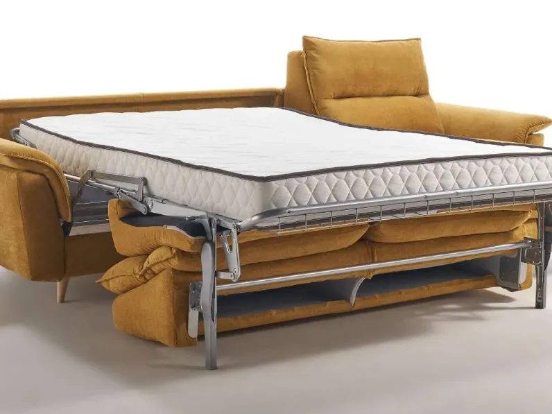 Divano Letto con penisola modello Divano letto heros con penisola di Hopplà con forte sconto