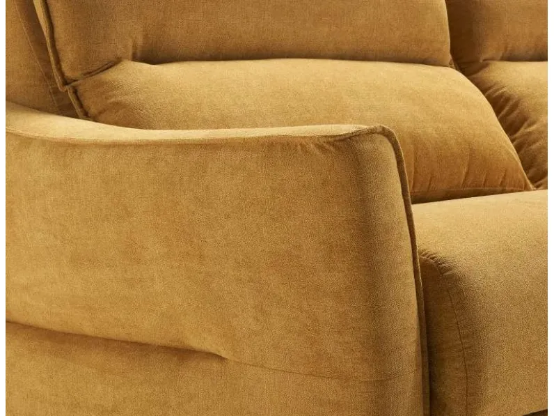 Divano Letto con penisola modello Divano letto heros con penisola di Hopplà con forte sconto