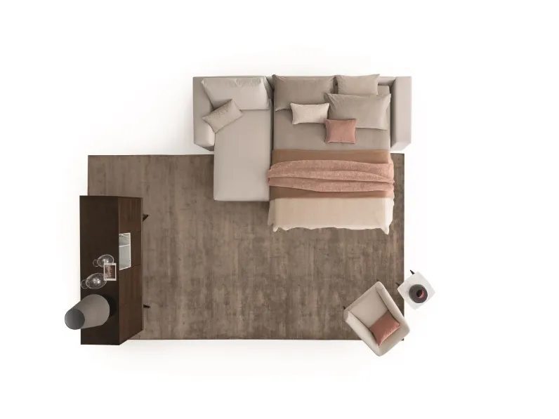 Letto in Tessuto sfoderabile  Freedom 2.0 di Ditre italia 