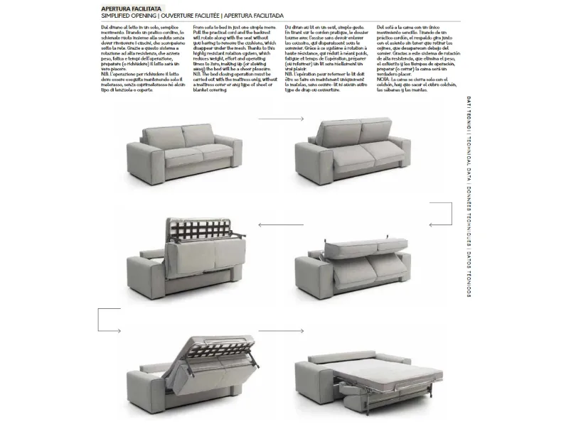Divano Letto Mark Felis in Offerta Outlet a 1090 Euro
