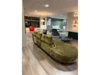 Divano moderno tessuto Levi light di Franco ferri con sconto del - 55%