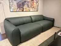 Divano da 5 posti modello Divano daily 3 posti maxi pelle luxor di Ditre italia scontato