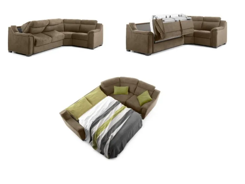 Divano letto con contenitore italia Md work in OFFERTA - 43%