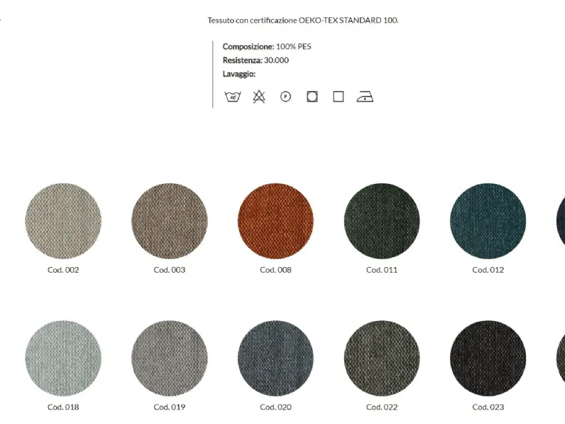 Divano in Tessuto stile design modello Divano susa scontato - 19%