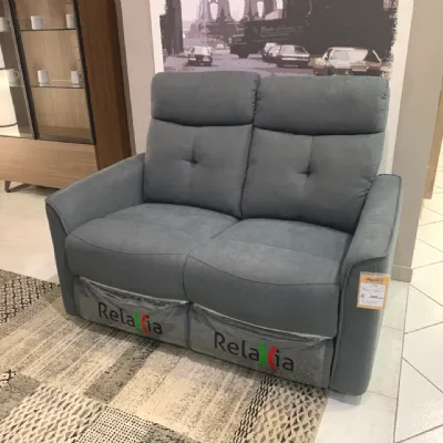 Divano Enea tessuto in poliuretano  Relaxia in Offerta Outlet