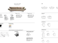 Divano in Tessuto stile design modello Gauguin scontato - 30%