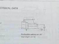 Divano moderno tessuto Kenzie 188 x 154  di Excò con sconto del - 22%