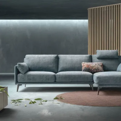 Divano Living minimal in Tessuto sfoderabile  di Samoa scontato 35%
