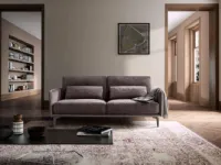 Divano Living minimal lineare tessuto in misto piuma  Samoa in Offerta Outlet