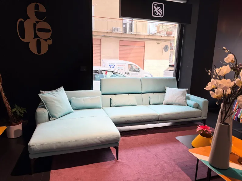 Divano design pelle Mas di Egoitaliano con sconto del - 50%