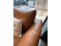 Divano da 3 posti modello dragees pelle di Calia scontato