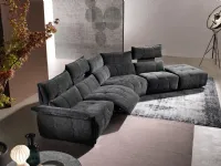 Divano moderno tessuto Borg di Franco ferri con sconto del - 30%