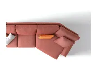 Divano Cassandra tessuto in poliuretano  Le comfort a prezzo Outlet