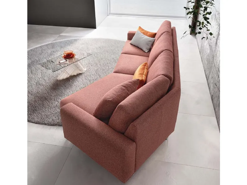 Divano Cassandra tessuto in poliuretano  Le comfort a prezzo Outlet