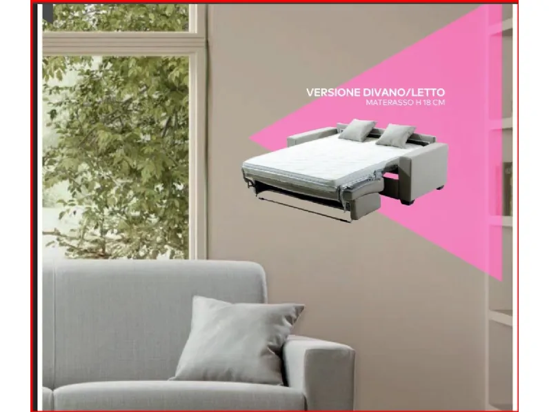 Divano Letto Norma Artigianale in Offerta Outlet a 945 Euro