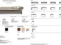 Divano Nottingham di Rosini in stile classico a prezzo Outlet