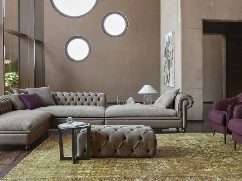 Divano Nottingham di Rosini in stile classico a prezzo Outlet