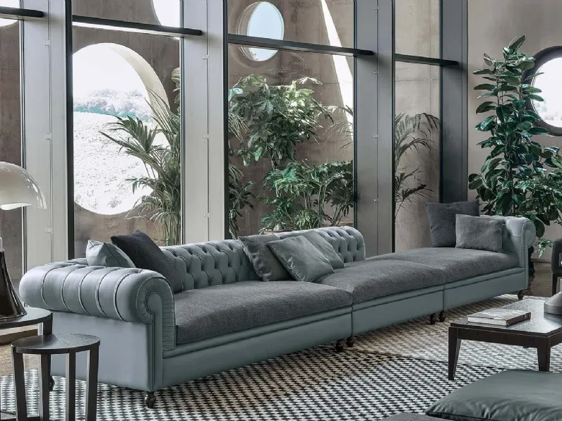 Divano Nottingham di Rosini in stile classico a prezzo Outlet