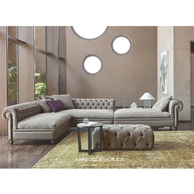 Divano Nottingham di Rosini in stile classico a prezzo Outlet