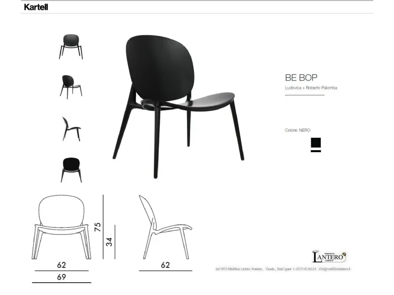 Poltrona modello Poltroncine be pop kartell Kartell a prezzi outlet