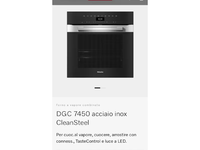 Forno Cleansteel dgc 7450 di Mele a prezzi outlet