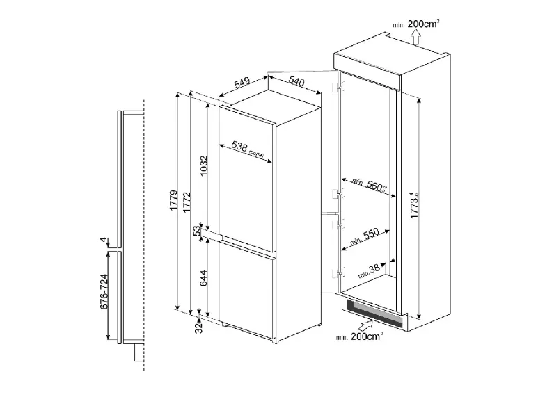 Frigorifero Smeg modello C3172np a prezzo Outlet