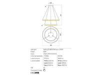 A sospensione in metallo Febe lampada a sospensione led redo Collezione esclusiva a prezzo scontato