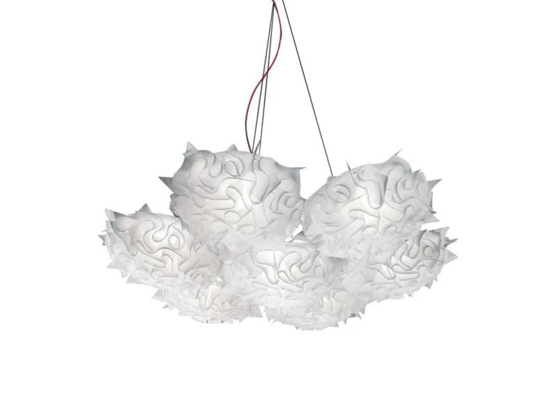 Lampada a sospensione Veli 7 suspension opal  Slamp a prezzo Outlet 