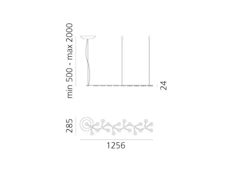 A sospensione stile Moderna Led net line 125 45w  artemide Collezione esclusiva in saldo