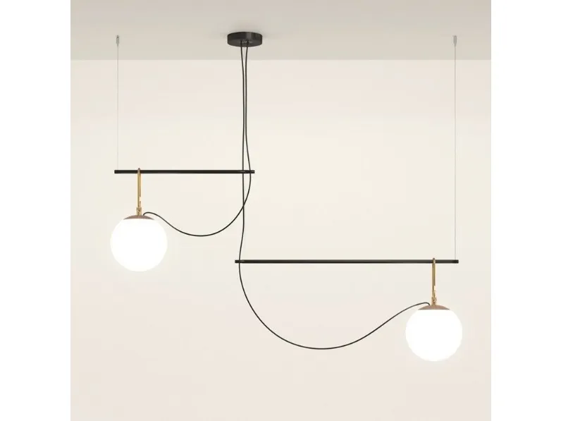 A sospensione Nh s3 2 arms Artemide in Offerta Outlet 