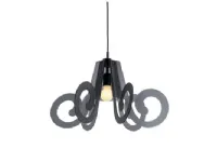 Lampada a sospensione stile Moderno Ricciolo grande fume' 120064 Emporium scontato