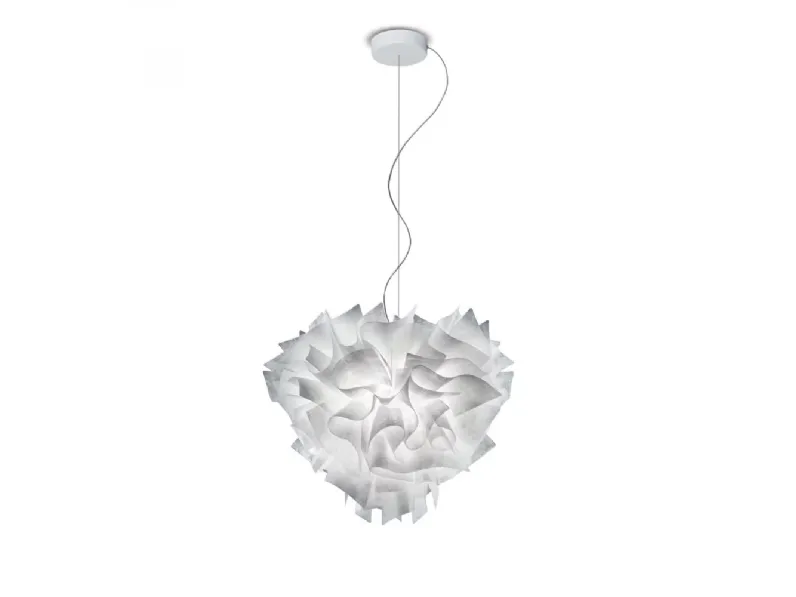 Lampada a sospensione in altro Veli couture 2xe27 diametro 42 cm Slamp a prezzo Outlet