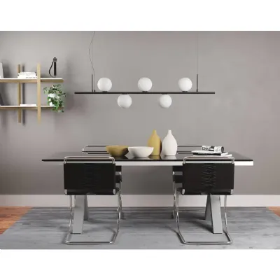 A sospensione Collezione esclusiva Talis redo 01-2648  sospensione 5 luci nero stile Moderna in offerta
